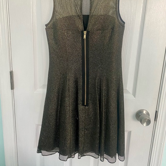 AIDAN MATTOC Black and Gold Dress - Picture 3 of 7